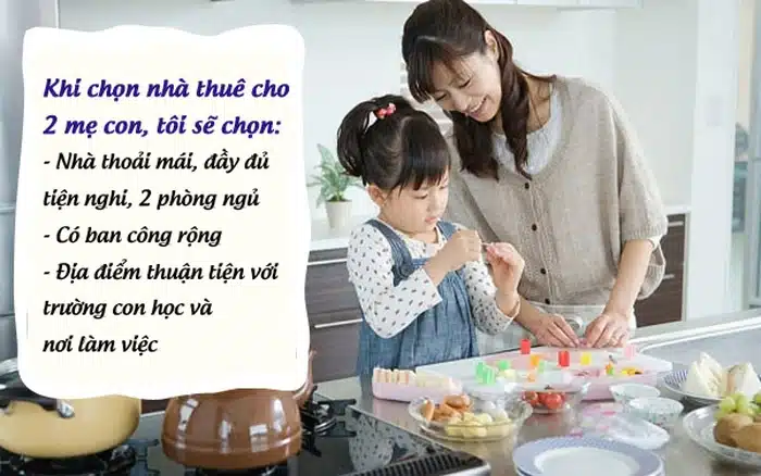 những điều kiện ưu tiên lựa chọn khi mẹ đơn thân mua nhà/thuê nhà cho con
